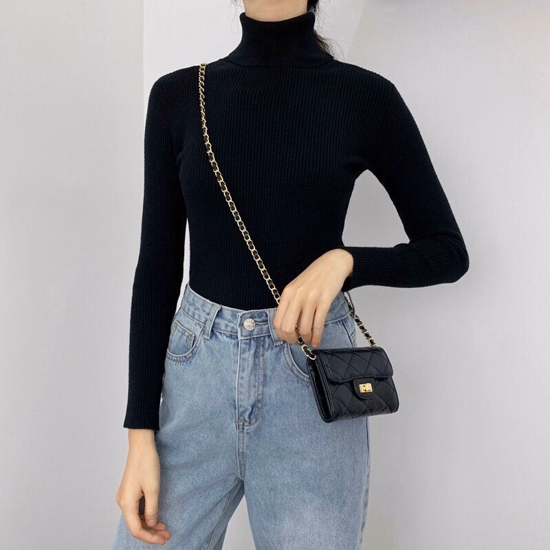 Áo Len Cổ Cao 10Cm Mềm Mịn - Chipxinhxk - Ảnh 5