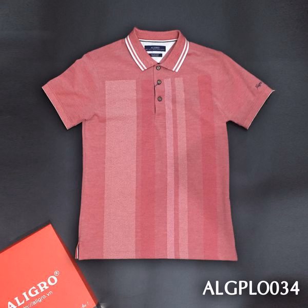 Áo Polo Cổ Bẻ Họa Tiết Kẻ Sọc Algplo34 - Aligro - Ảnh 3