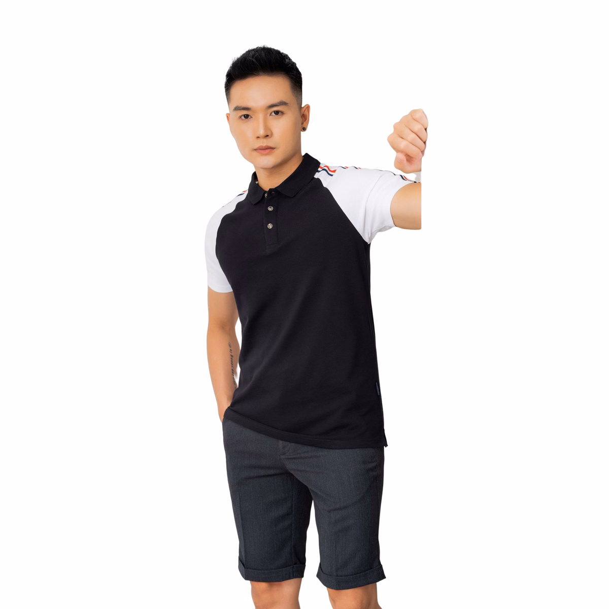 Áo Polo Nam Cotton Phối Màu Sang Trọng Algplo52 - Aligro - Ảnh 4