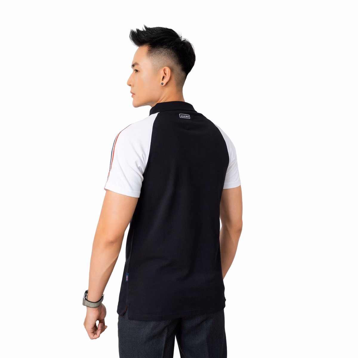 Áo Polo Nam Cotton Phối Màu Sang Trọng Algplo52 - Aligro - Ảnh 3