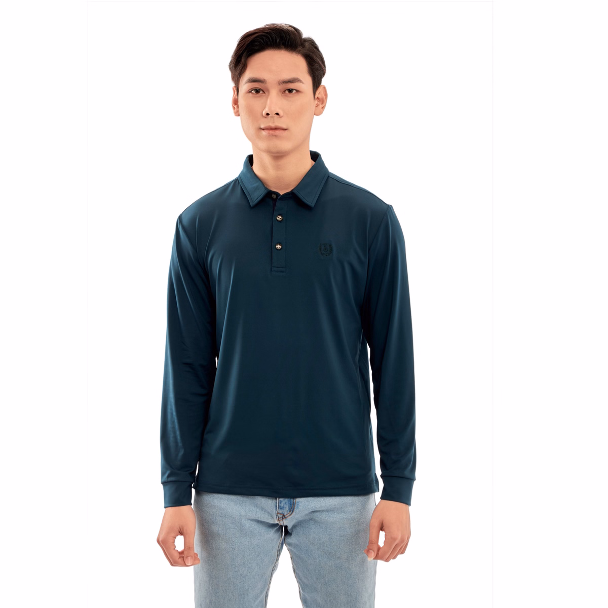 Áo Phông Dài Tay Cổ Bẻ Algapd052 - Aligro