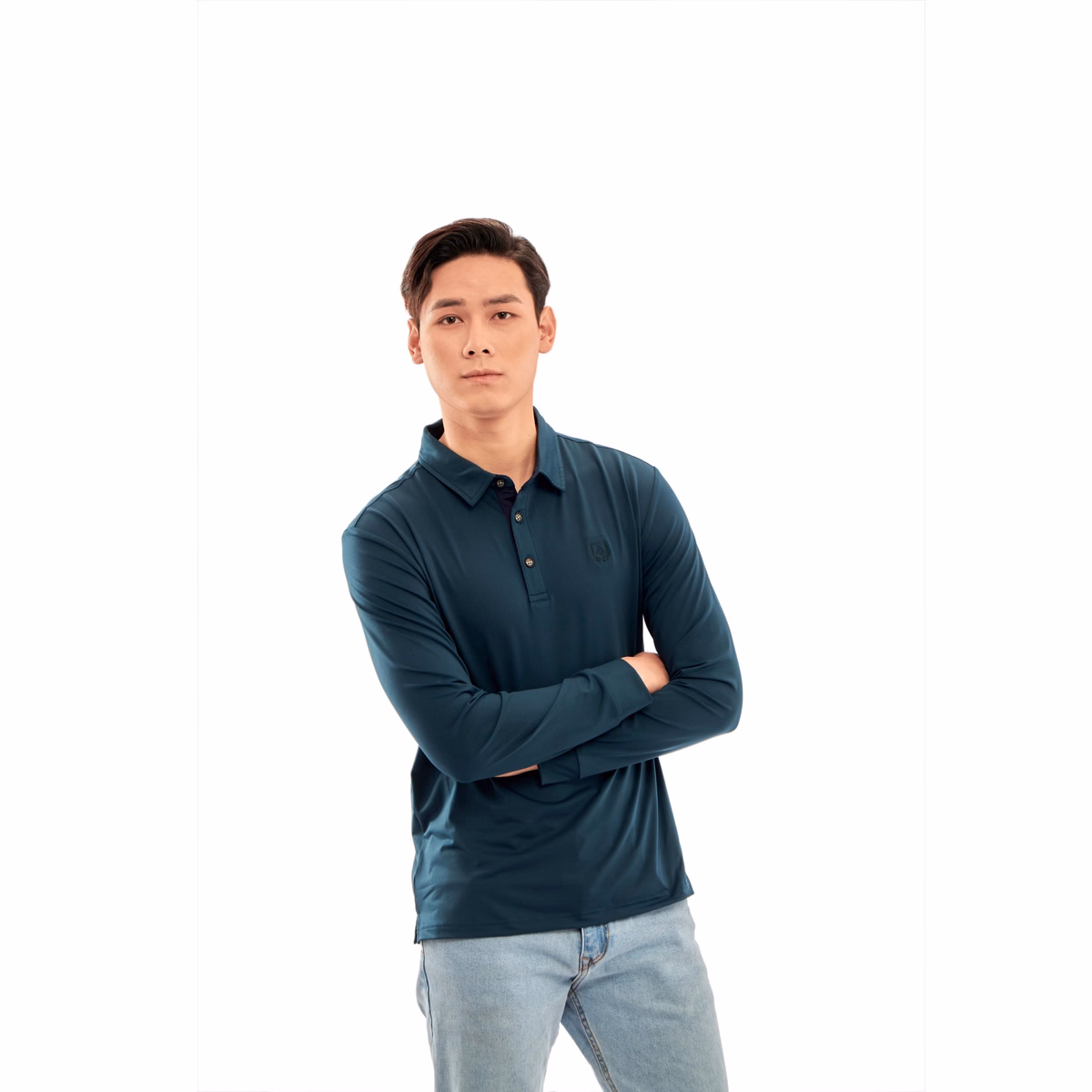 Áo Phông Dài Tay Cổ Bẻ Algapd052 - Aligro - Ảnh 2