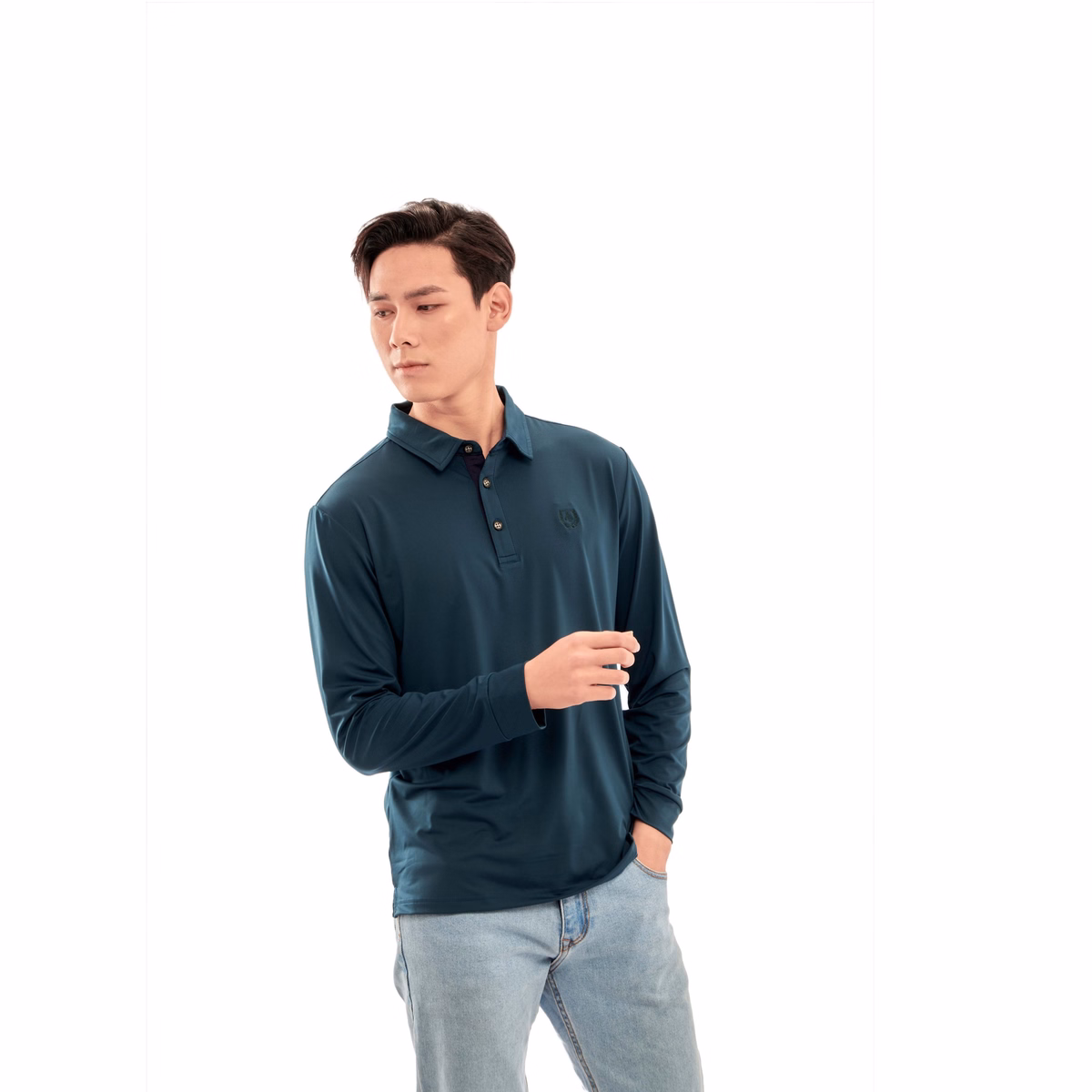 Áo Phông Dài Tay Cổ Bẻ Algapd052 - Aligro - Ảnh 4