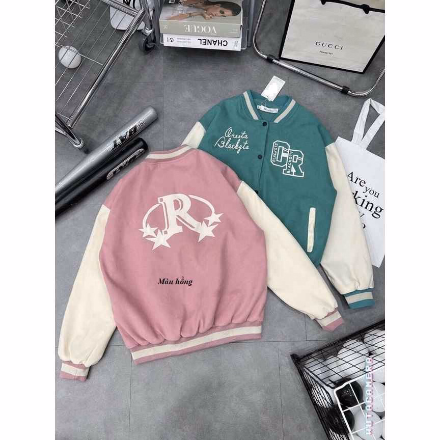 Áo Khoác Bomber Cr Chất Nhung 2 Lớp Cao Cấp - Diepchi Fashion - Ảnh 4