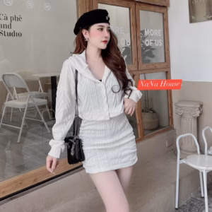 Set Ren Quảng Châu, Chân Váy Có Quần Trong S23 - Nana House