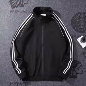 Áo Khoác Dù Nam Nữ 2 Lớp Không Nón Chạy Sọc Cánh Tay Siêu Đẹp - Htm Fashion