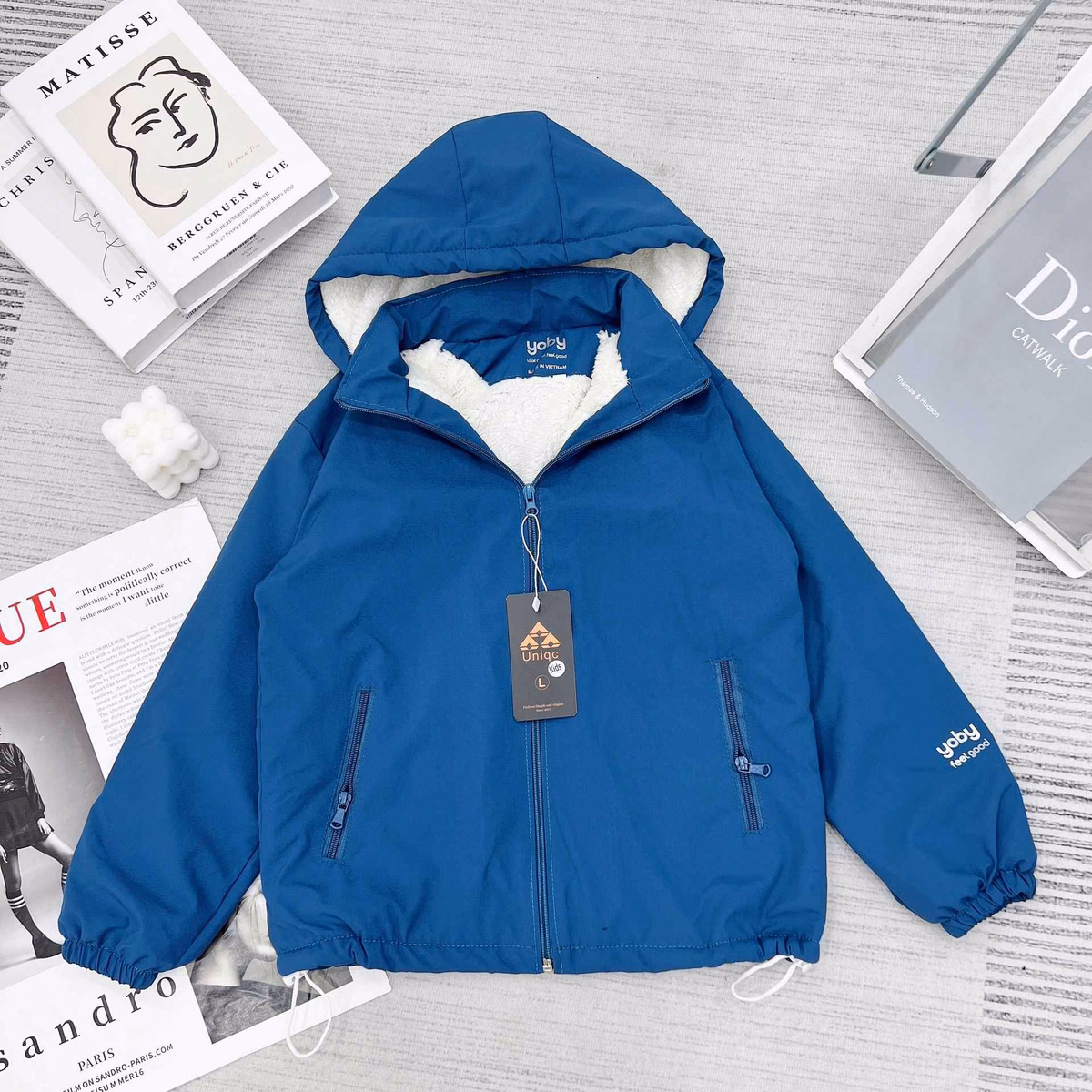 Áo Gió Chống Nước Lót Lông Kem Mềm Ấm Cho Bé - Chipxinhxk - Ảnh 3