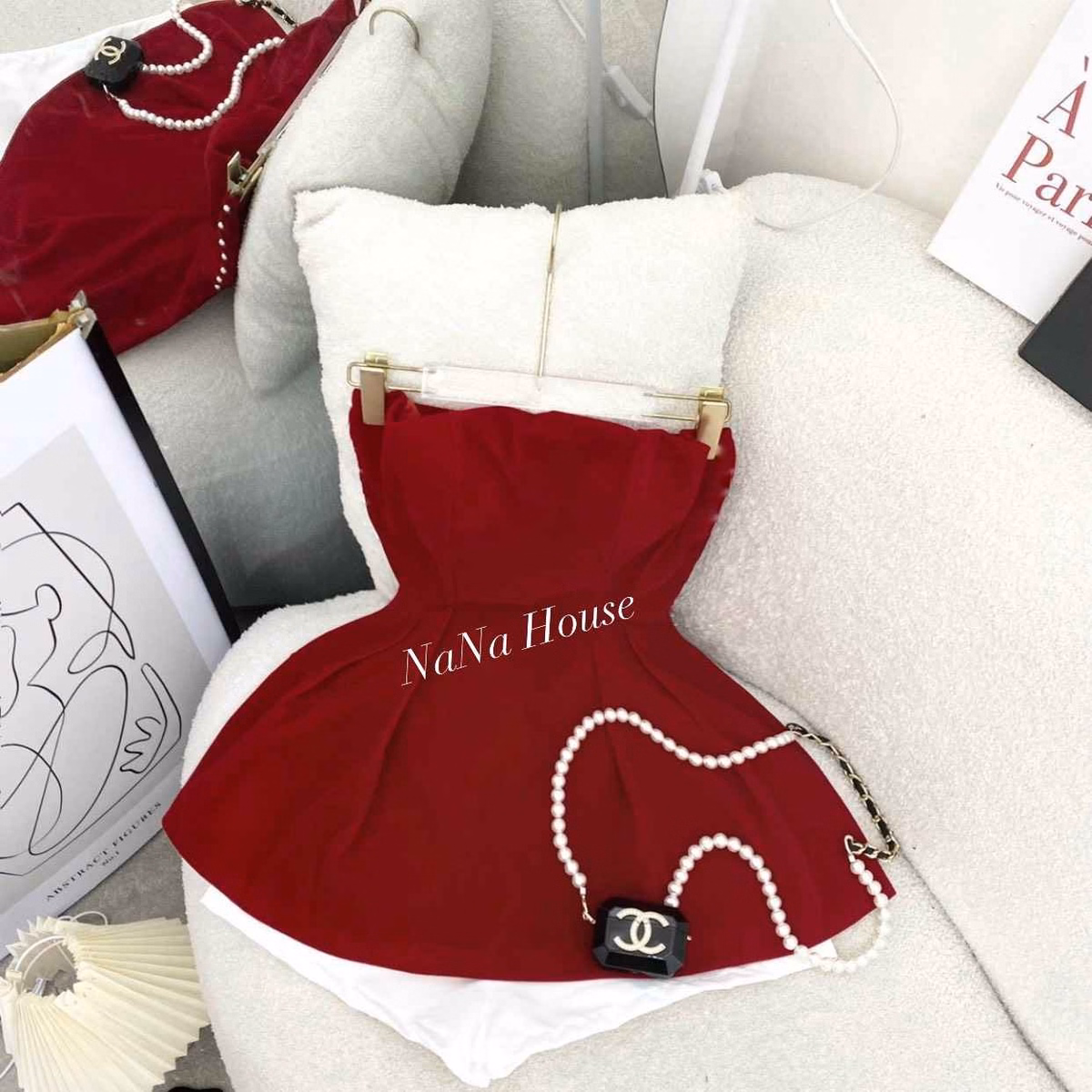 Set Áo Nhung Cup Ngực - Nana House - Ảnh 5