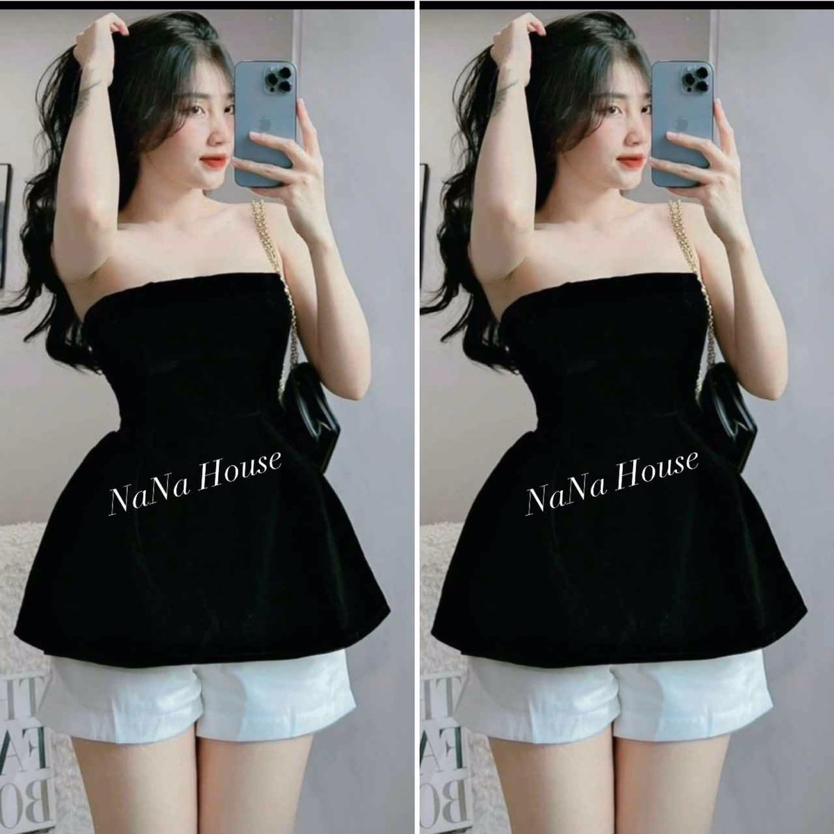 Set Áo Nhung Cup Ngực - Nana House - Ảnh 4