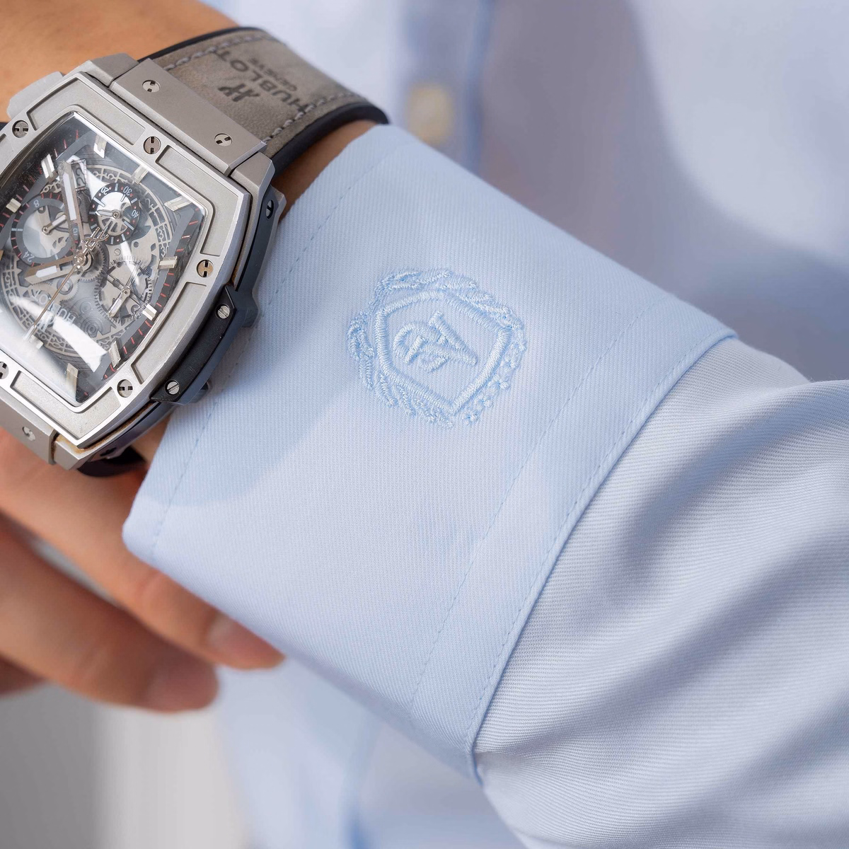 Áo Sơ Mi Dài Tay Cotton Chống Nhăn Xanh - Aligro - Ảnh 5