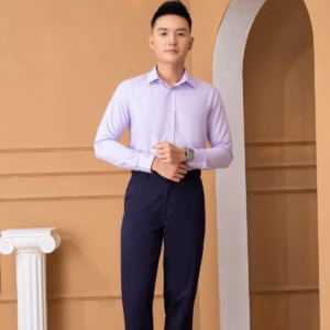 Áo Sơ Mi Slimfit Dài Tay Tím Khoai Môn - Aligro