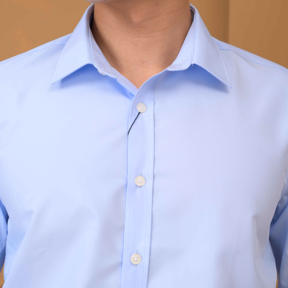 Áo Sơ Mi Slimfit Dài Tay Xanh Biển - Aligro - Ảnh 8