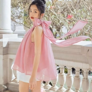 Áo Cột Nơ Voan Xịn - Lê Phương Boutique