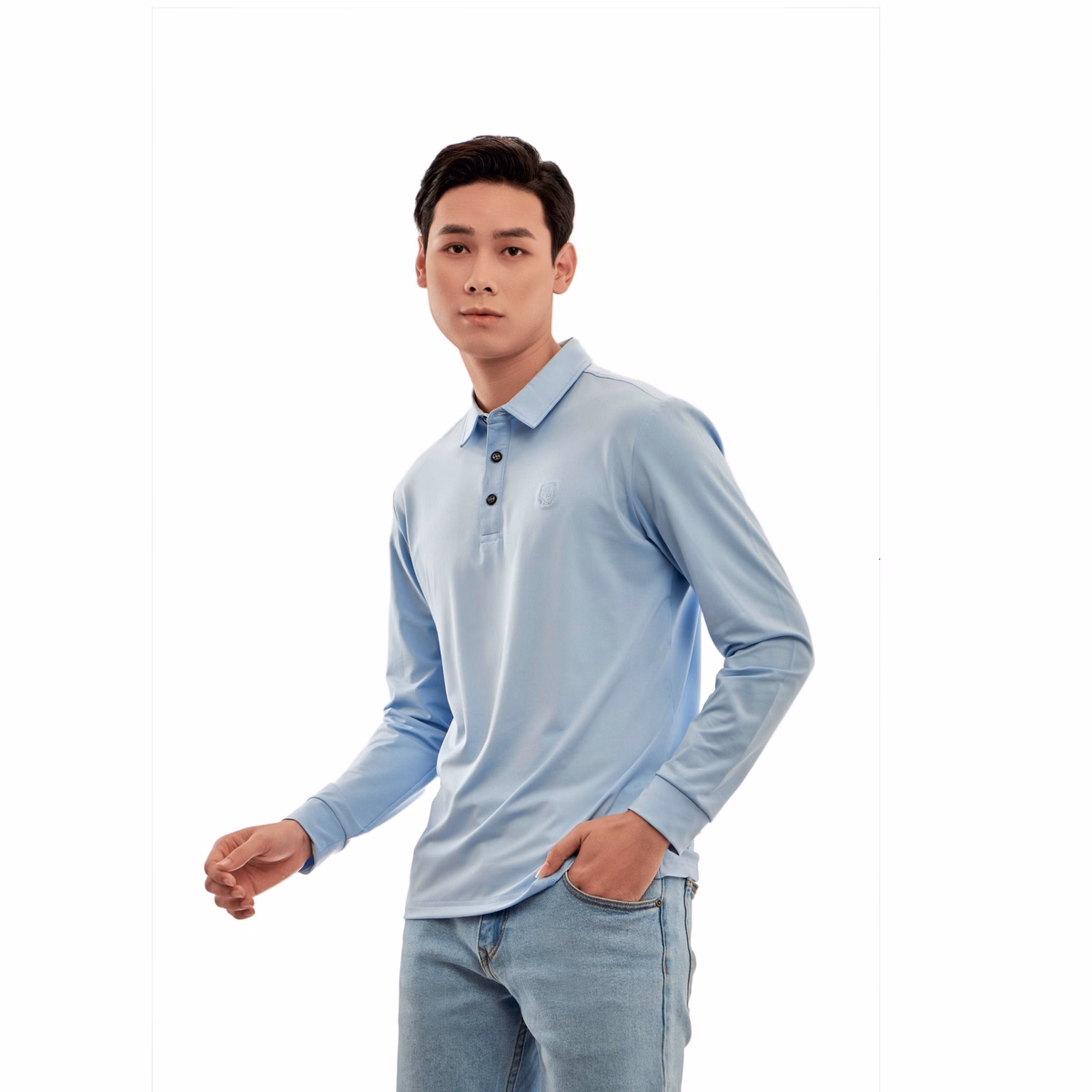 Áo Phông Dài Tay Cổ Bẻ Algapd054 - Aligro - Ảnh 4