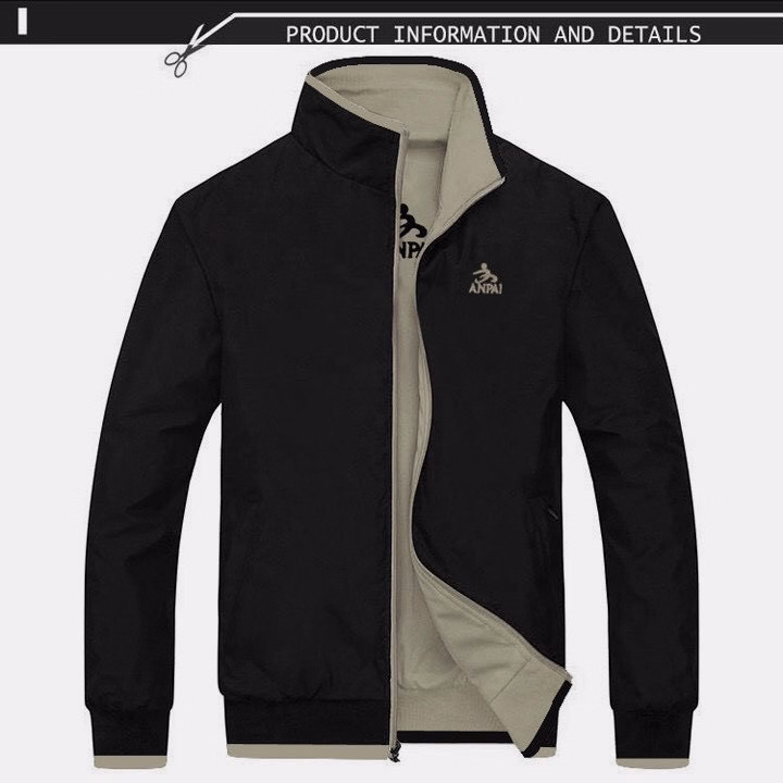Áo Khoác Dù Nam Mặc 2 Mặt Thêu Chữ Anpai - Htm Fashion