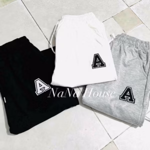 Quần Jogger Nỉ Chữ A - Nana House
