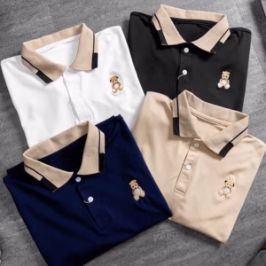 Áo Polo Nam Ngắn Tay Thêu Gấu - Chipxinhxk
