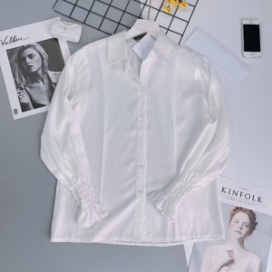 Áo Sơ Mi Form Rộng Tay Dài Bo Chun Thời Trang - Chipxinhxk