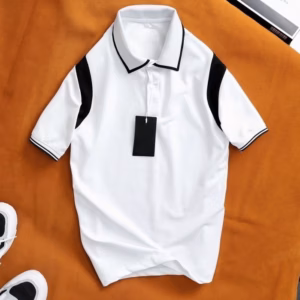 Áo Polo Unisex Phối Màu Đen Trắng - Chipxinhxk
