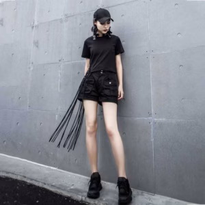 Áo Thun Croptop Tassel Đính Hạt - Mushroom Lee