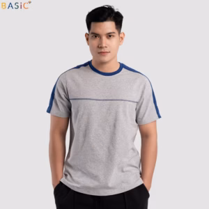 Áo Tshirt Shoulder Contrast Slimfit No 063 - Basic Plus
