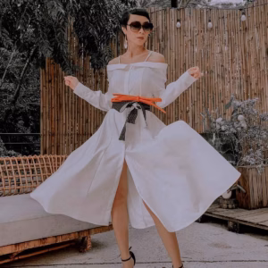 Đầm Sơ Mi Xẻ Tà - Mushroom Lee