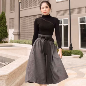 Váy Xòe Xám - Mushroom Lee