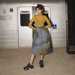 Váy Tie Dye Lưng Cao - Mushroom Lee