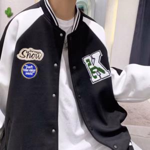 Áo Khoác Bomber Nỉ Nông In Họa Tiết Chữ K Siêu Hot - Htm Fashion