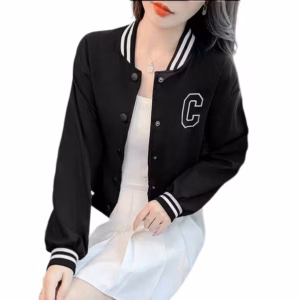 Áo Khoác Dù Croptop Basic Nữ Phong Cách Hàn Quốc, Trẻ Trung Hiện Đại - Htm Fashion