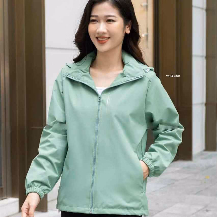 Áo Gió Nữ 2 Lớp Chống Nước In Chữ Dọc Cao Cấp - Diepchi Fashion - Ảnh 6