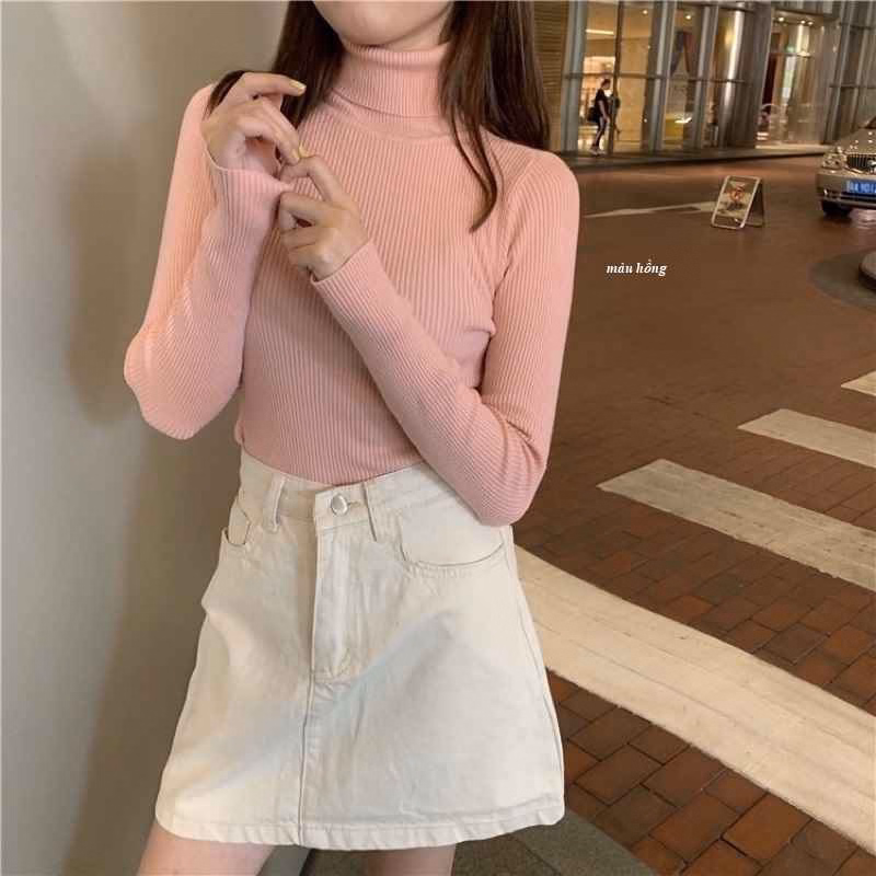 Áo Len Cổ Lọ Dài Tay Chất Đẹp - Diepchi Fashion - Ảnh 3