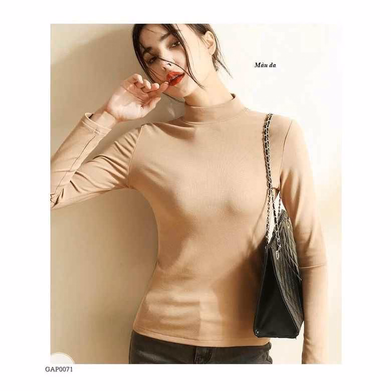 Áo Giữ Nhiệt Nữ Dài Tay Cổ Cao 3Cm Giữ Ấm Cơ Thể - Diepchi Fashion - Ảnh 6
