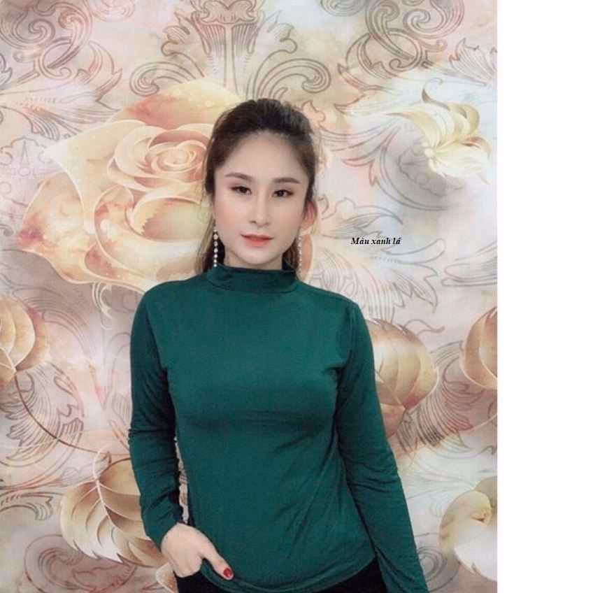 Áo Giữ Nhiệt Nữ Dài Tay Cổ Cao 3Cm Giữ Ấm Cơ Thể - Diepchi Fashion - Ảnh 5