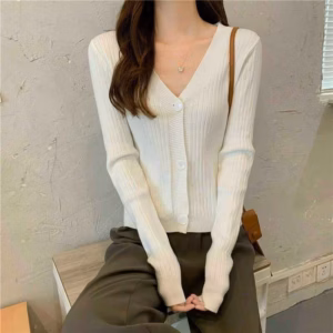 Áo Len Cardigan 3 Khuy Dáng Croptop Hack Dáng - Diepchi Fashion