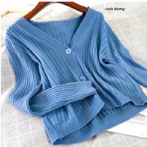 Áo Len Cardigan 3 Khuy Dáng Croptop Hack Dáng - Diepchi Fashion - Ảnh 7
