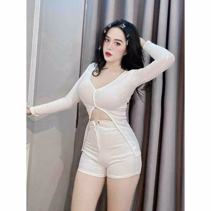 Áo Kiểu Gân Xẻ Tà Tay Dài - Lê Phương Boutique - Ảnh 5