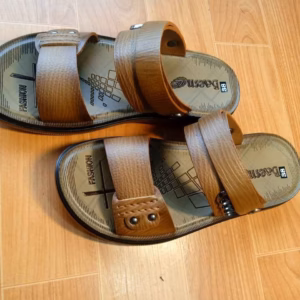 Dép Quai Ngang Nam Da Bò Cao Cấp Đế Kép - Haanh