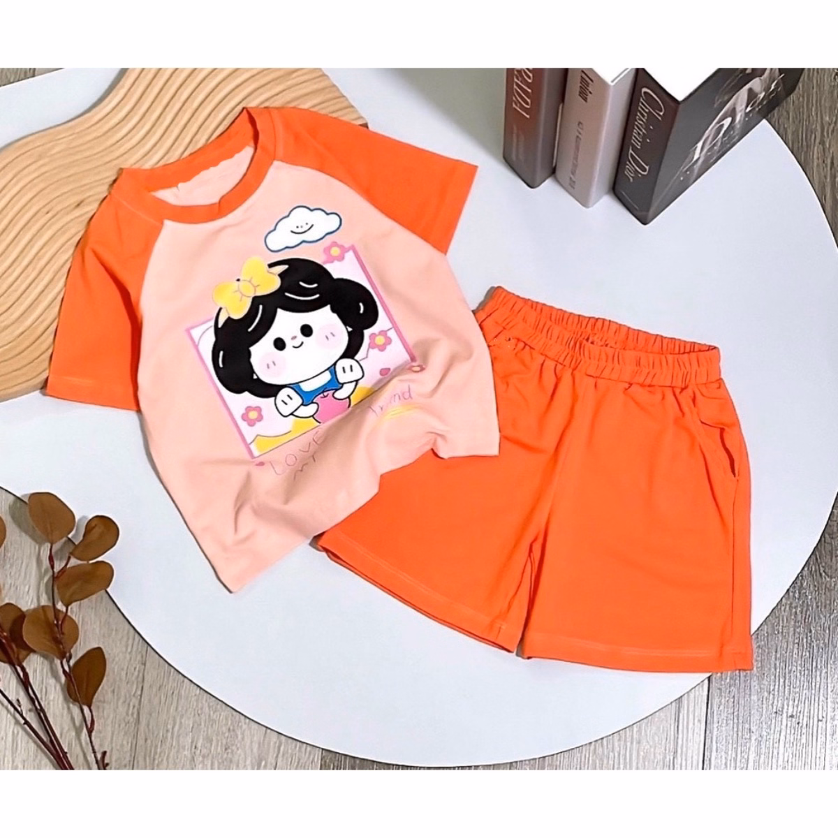 Bộ Đồ Bé Gái Dễ Thương In Hinh Bé Bạch Tuyết Phối Raglan - Be Yourself - Ảnh 2