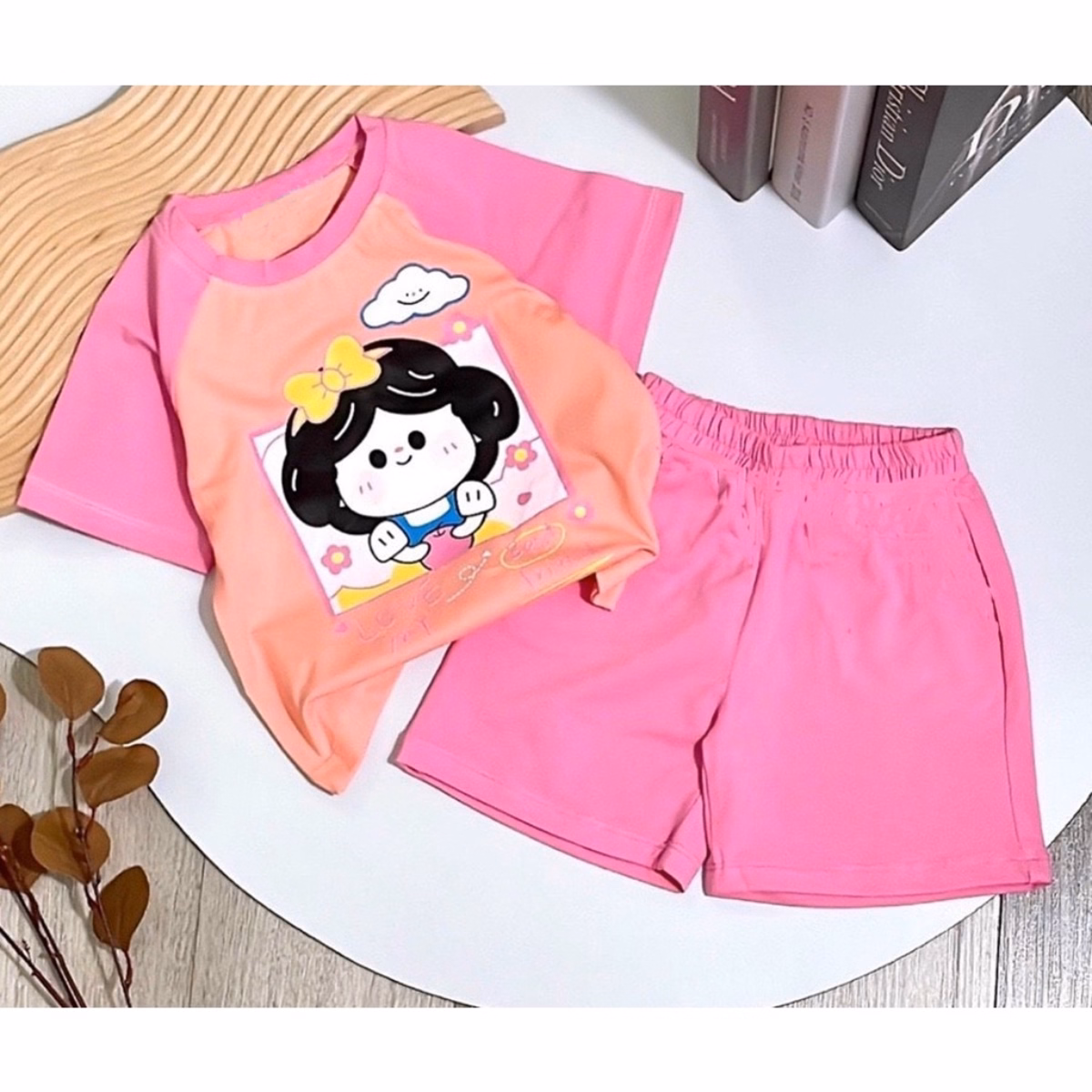 Bộ Đồ Bé Gái Dễ Thương In Hinh Bé Bạch Tuyết Phối Raglan - Be Yourself - Ảnh 6