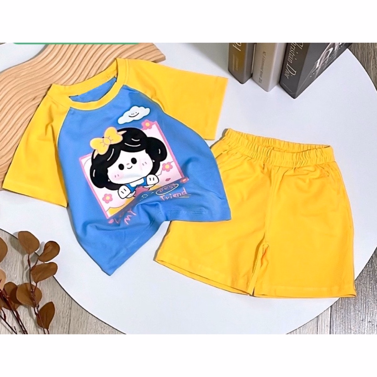 Bộ Đồ Bé Gái Dễ Thương In Hinh Bé Bạch Tuyết Phối Raglan - Be Yourself - Ảnh 4