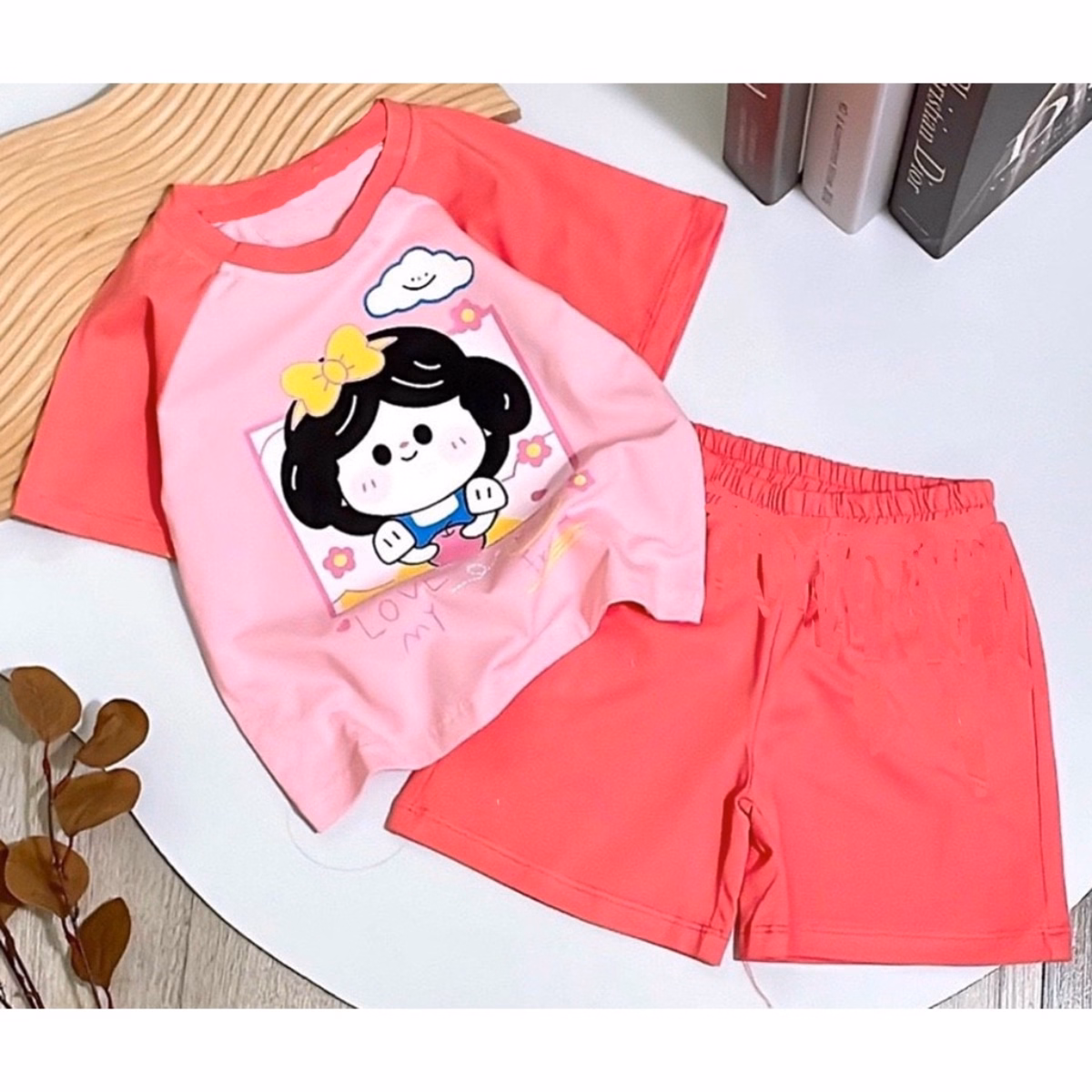 Bộ Đồ Bé Gái Dễ Thương In Hinh Bé Bạch Tuyết Phối Raglan - Be Yourself - Ảnh 5