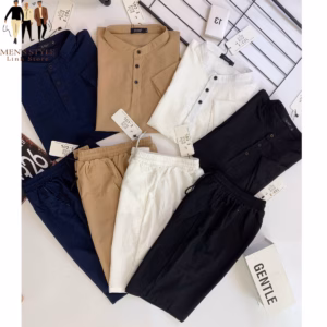 Bộ Đũi Nam Cộc Tay, Cổ Tàu - Men'S Style