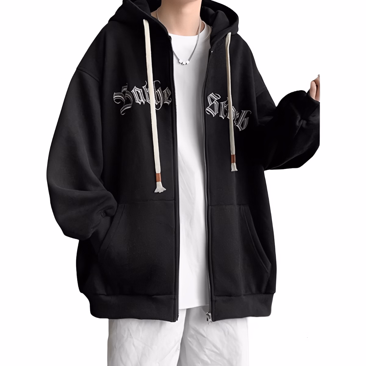 Áo Khoác Nỉ Nam Nữ Thêu Chữ Nổi Bật Cá Tính - Golden Dream - Ảnh 3