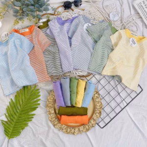 Bộ Cộc Thun Lạnh Minky Mom Sọc Cho Bé - Be Yourself