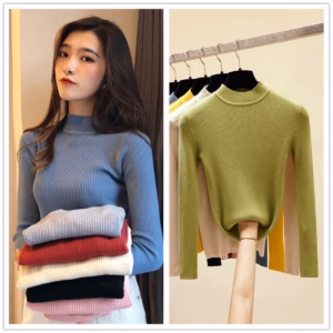 Áo Len Cổ 3P Hàng Qc Siêu Xinh. Áo Len Tăm Cổ 3P Ôm Body Mềm Mại Ấm Áp Cho Bạn Nữ - Dmastore