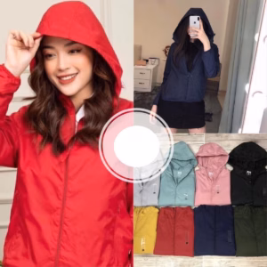 Áo Khoác Gió 2 Lớp Thời Trang, Áo Gió Nữ Chống Thấm Nước Kèm Túi Cuộn - Dmastore