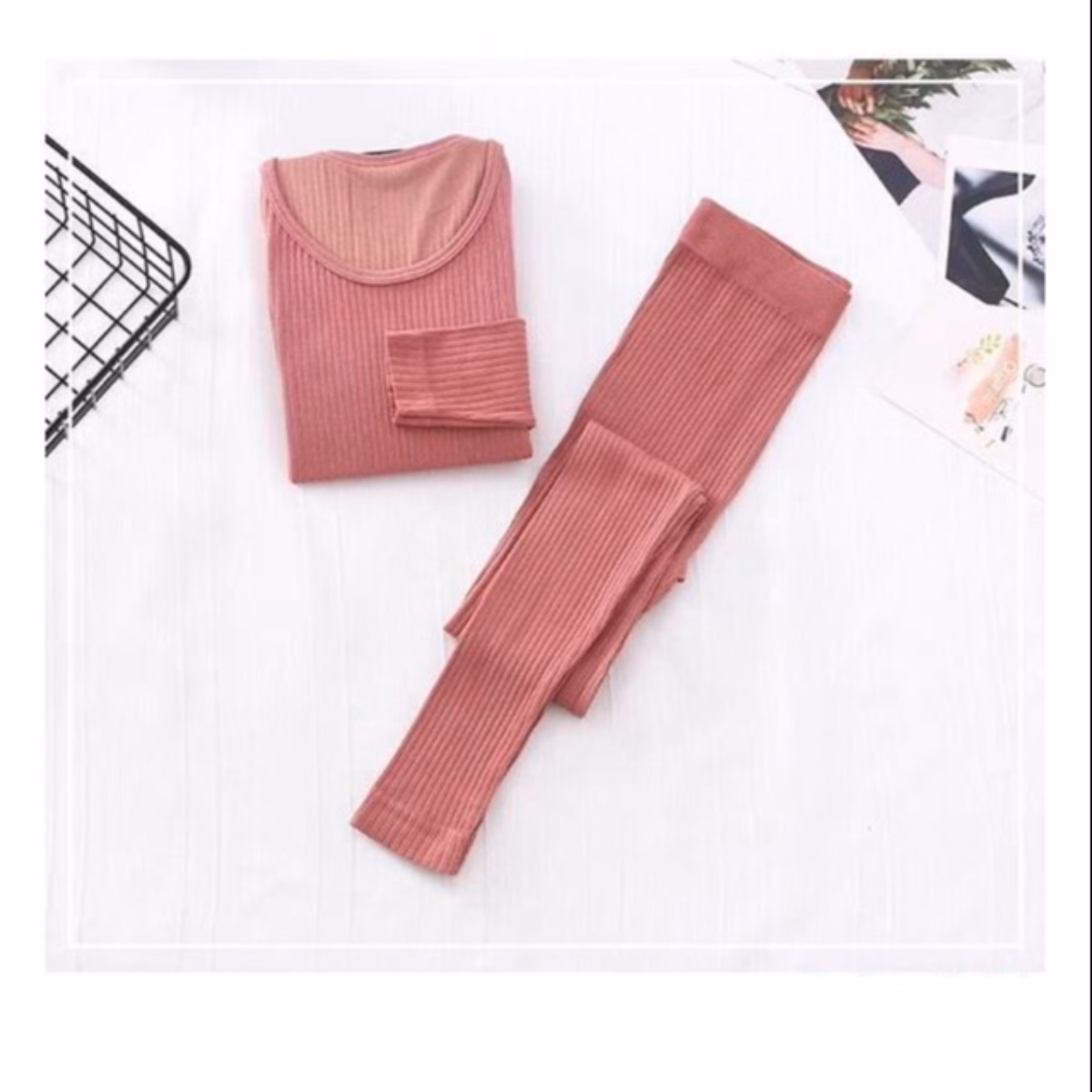 Bộ Len Tăm Giữ Nhiệt Nữ Siêu Ấm, Bộ Len Body Nữ Kèm Hộp - Dmastore - Ảnh 16