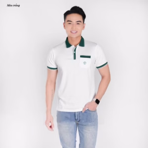 Áo Polo Nam Cổ Bẻ Phối Túi Ngực Có Thêu Logo Cá Tính- Chipxinhxk