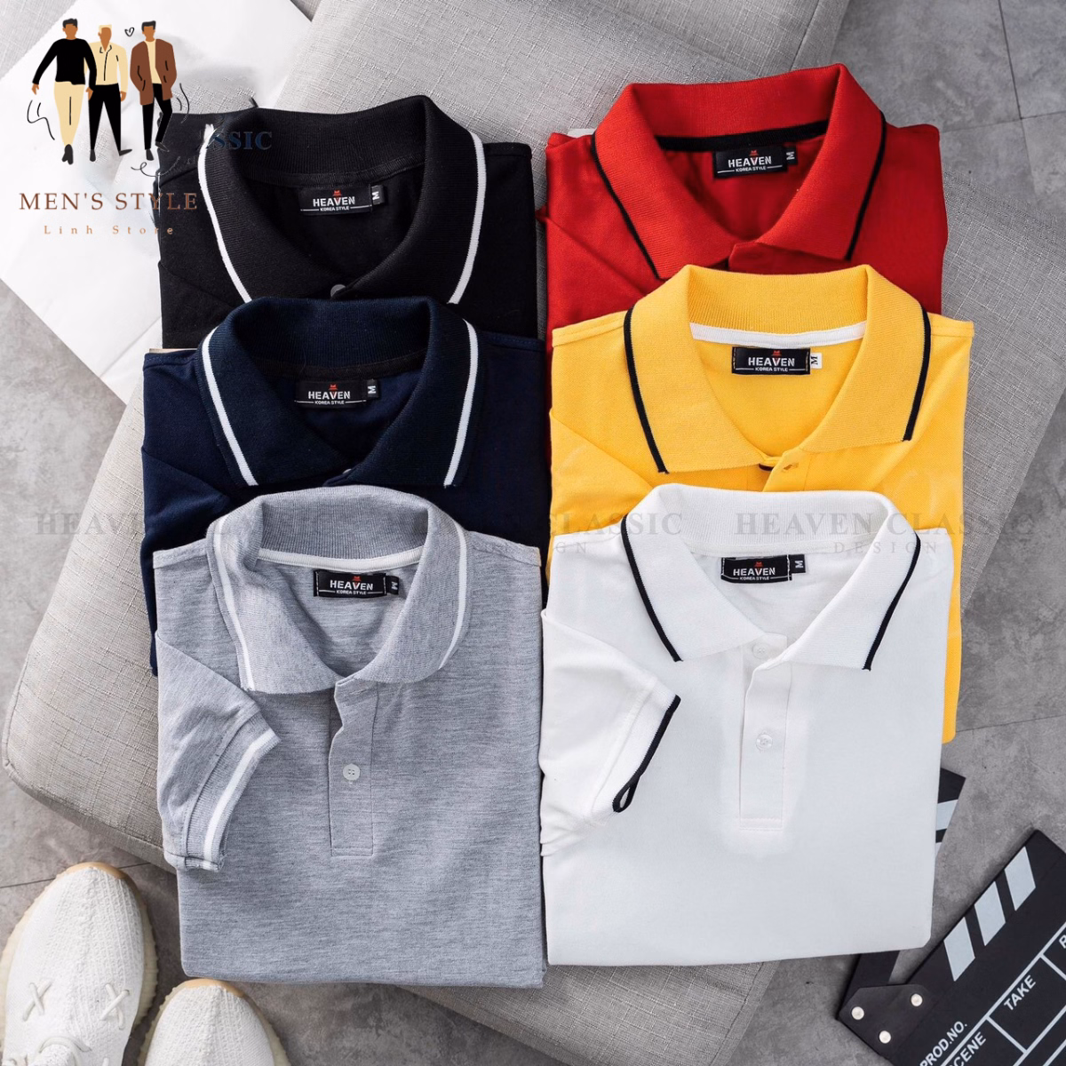 Áo Polo Nam Viền Cổ, Tay Bo - Men'S Style